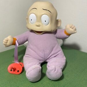 Vintage *RARE*  1998 Rugrats‎ Baby Dil Pickles Doll Nickelodeon Plush (Works)